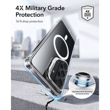 Magsafe Калъф за Samsung S26, ESR Classic Hybrid Kickstand Magnetic Case, Прозрачен (2)
