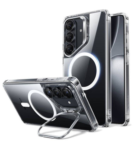 Magsafe Калъф за Samsung S26 Plus, ESR Classic Hybrid Kickstand Magnetic Case, Прозрачен