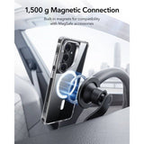 Magsafe Калъф за Samsung S26 Plus, ESR Classic Hybrid Kickstand Magnetic Case, Прозрачен (6)