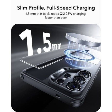 Magsafe Kалъф за Samsung S26 Ultra, ESR Classic Hybrid Magnetic Case, Черен (8)