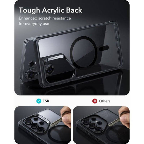 Magsafe Kалъф за Samsung S26 Ultra, ESR Classic Hybrid Magnetic Case, Черен (3)