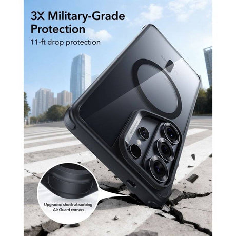 Magsafe Kалъф за Samsung S26 Ultra, ESR Classic Hybrid Magnetic Case, Черен (2)