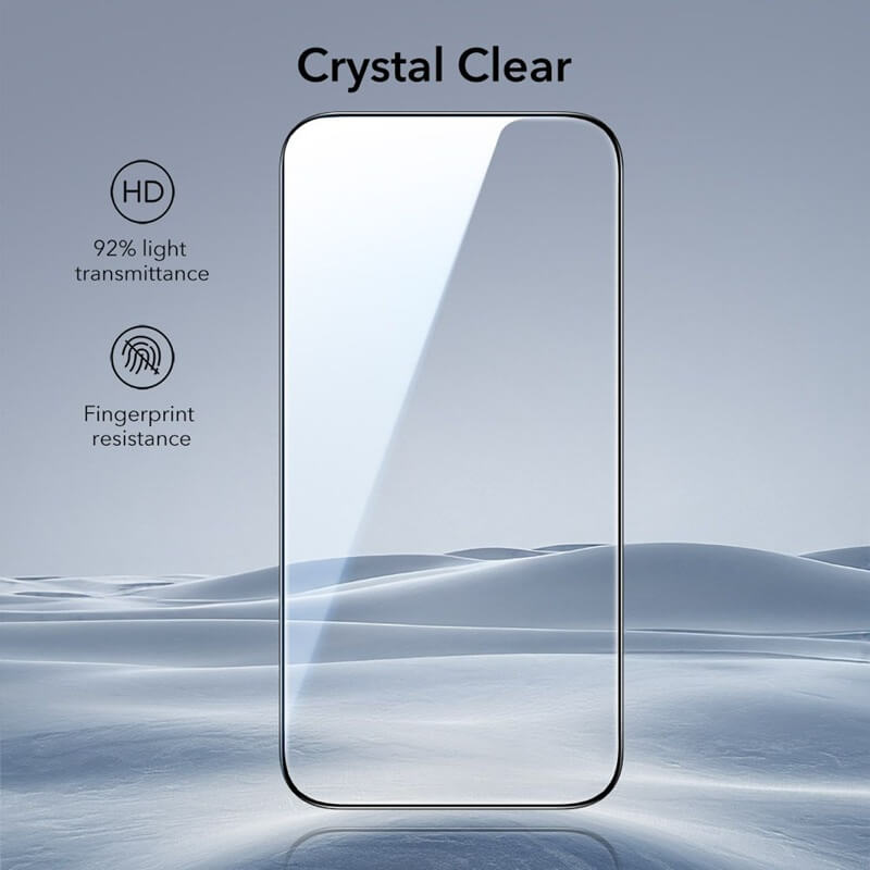 Протектор за iPhone Air, ESR Ultrafit Armorite Glass 2бр., Прозрачен (7)