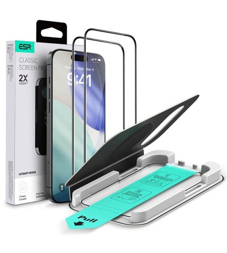 Протектор за iPhone Air, ESR Ultrafit Armorite Glass 2бр., Прозрачен