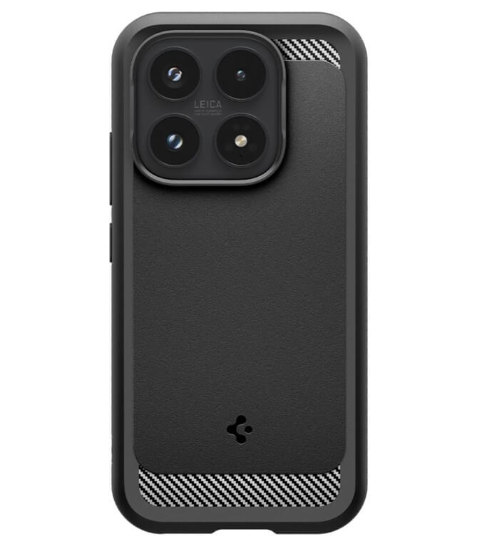 Противоударен Калъф за Xiaomi 17, Spigen Rugged Armor Case, Черен (2)