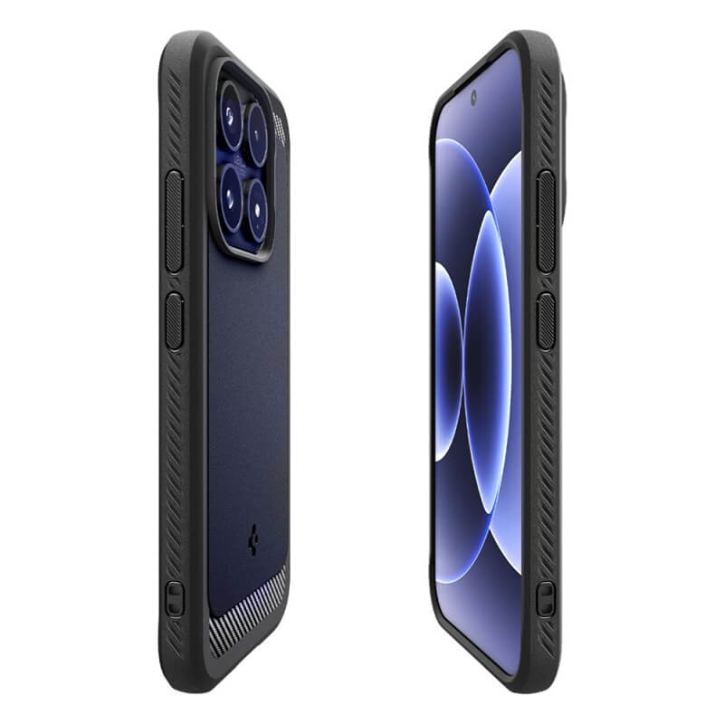 Противоударен Калъф за Xiaomi 17, Spigen Rugged Armor Case, Черен (6)