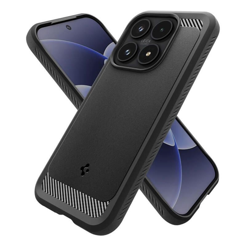 Противоударен Калъф за Xiaomi 17, Spigen Rugged Armor Case, Черен (10)