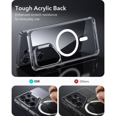 Magsafe Kалъф за Samsung S26 Ultra, ESR Classic Hybrid Magnetic Case, Прозрачен (3)