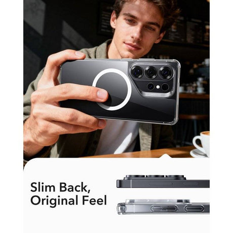 Magsafe Kалъф за Samsung S26 Ultra, ESR Classic Hybrid Magnetic Case, Прозрачен (5)
