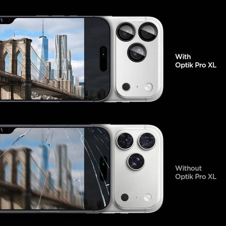 Протектор за Камерата на iPhone 17 Pro, Spigen EZ Fit Optik Pro XL Glass tR, Сребрист (6)