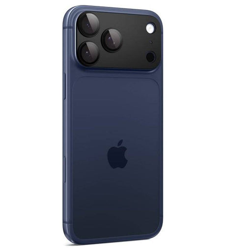 Протектор за Камерата на iPhone 17 Pro, Spigen EZ Fit Optik Pro XL Glass tR, Черен (5)