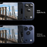 Протектор за Камерата на iPhone 17 Pro, Spigen EZ Fit Optik Pro XL Glass tR, Черен (7)