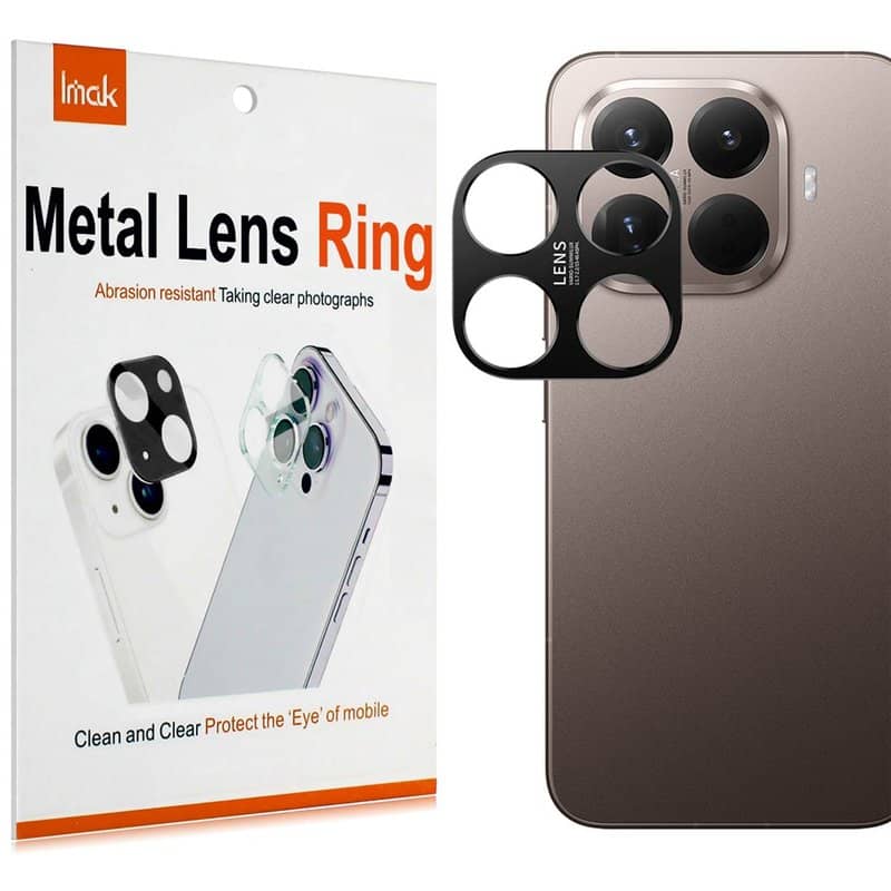 Протектор за Камерата на Xiaomi 15T Pro, Imak Cam Frame Glass, Черен (7)