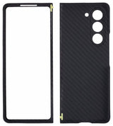 Карбонов Калъф за Samsung Z Fold 6, Aramid Fiber Case, Черен (2)