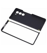Карбонов Калъф за Samsung Z Fold 6, Aramid Fiber Case, Черен (4)