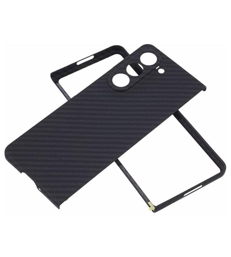 Карбонов Калъф за Samsung Z Fold 6, Aramid Fiber Case, Черен (3)