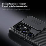 Magsafe калъф с Плъзгач за Камера за Samsung S25 Ultra, Nillkin CamShield Pro Case, Черен (7)