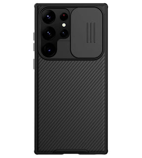 Magsafe калъф с Плъзгач за Камера за Samsung S25 Ultra, Nillkin CamShield Pro Case, Черен