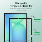 Матов Протектор за Samsung Tab S10 FE Plus 13.1", Dux Ducis Magnetic Paperfeel Naad Glass, Прозрачен (8)