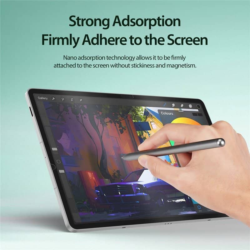 Матов Протектор за Samsung Tab S10 FE Plus 13.1", Dux Ducis Magnetic Paperfeel Naad Glass, Прозрачен (4)