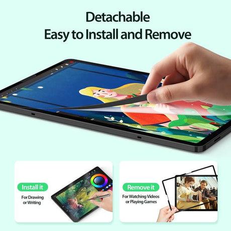 Матов Протектор за Samsung Tab S11 11", Dux Ducis Paperfeel Naad Glass, Прозрачен (7)