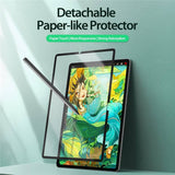 Матов Протектор за Samsung Tab S10 FE Plus 13.1", Dux Ducis Magnetic Paperfeel Naad Glass, Прозрачен (2)