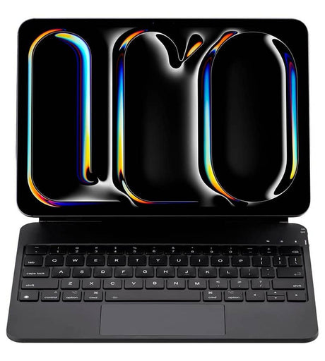 Калъф с Клавиатура и Тъчпад за iPad Pro 11 2025-2024, Magnetic Keyboard Case, Черен