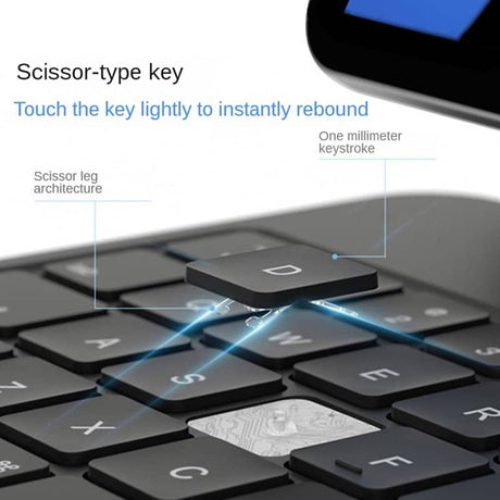 Калъф с Клавиатура и Тъчпад за iPad Pro 11 2025-2024, Magnetic Keyboard Case, Черен (8)