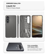 Противоударен Калъф за Samsung S26 Plus, Spigen Liquid Air Marble Gray Case, Сив (9)