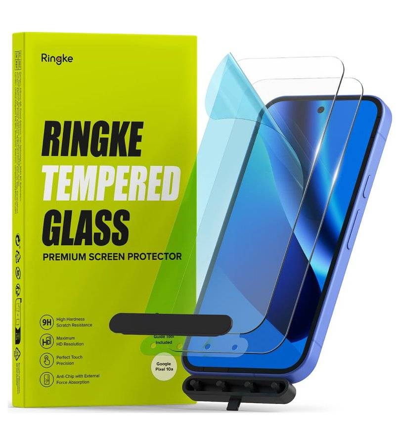 Стъклен Протектор за Google Pixel 10A, Ringke Tempered Glass 2бр., Прозрачен