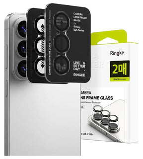 Протектор за Камера за Samsung S26, Ringke Cam Lens Frame Glass 2бр., Черен