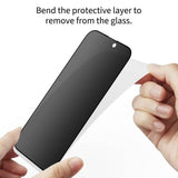 Затъмняващ Протектор за Samsung A57, Tech-Protect Privacy Spy+ Glass 2бр., Черен (7)