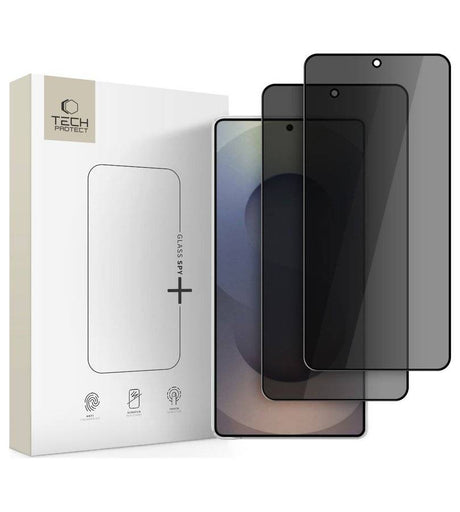 Затъмняващ Протектор за Samsung S26 Ultra, Tech-Protect Privacy Spy+ Glass 2бр., Черен