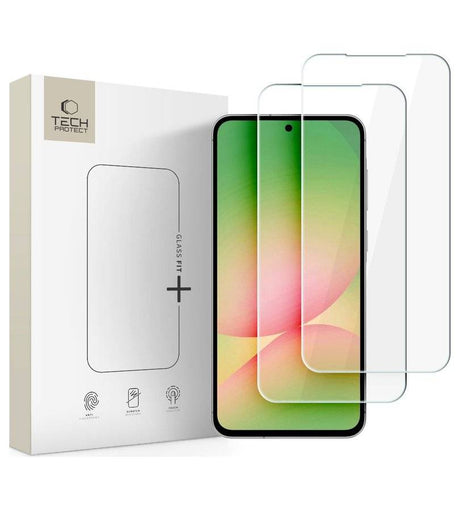 Стъклен Протектор за Samsung A57, Tech-Protect Fit+ Glass 2бр., Прозрачен