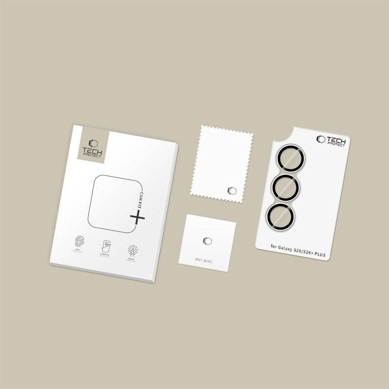 Протектор за Камера за Samsung S26, Tech-Protect CamRing Fit Glass, Прозрачен (6)