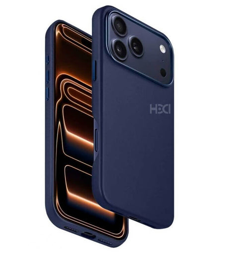 Magsafe Калъф за iPhone 17 Pro, HDD Diving Leather Mag Case, Син