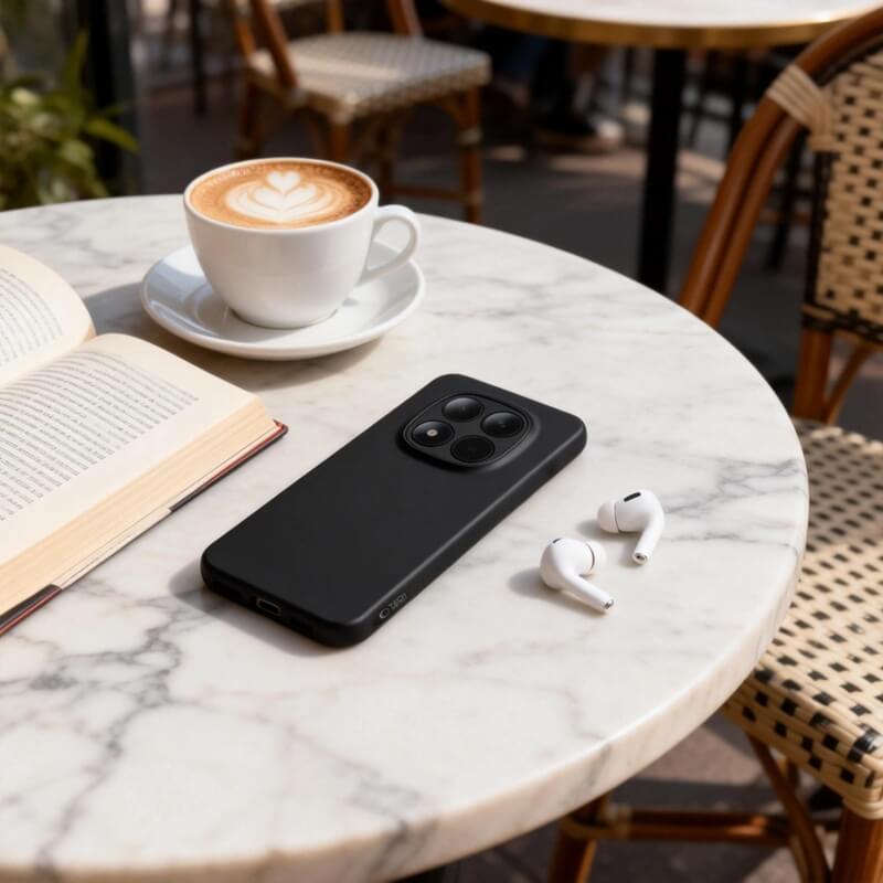 Силиконов Калъф за Xiaomi Redmi Note 15 Pro 5G, Tech-Protect Icon Soft Case, Черен (5)