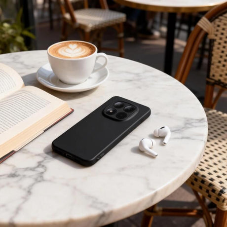 Силиконов Калъф за Xiaomi Redmi Note 15 Pro 5G, Tech-Protect Icon Soft Case, Черен (5)