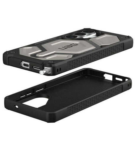 MagSafe Противоударен Калъф за Samsung S26 Ultra, UAG Monarch Pro Carbon Fiber Case Tiatanium, Сив (7)
