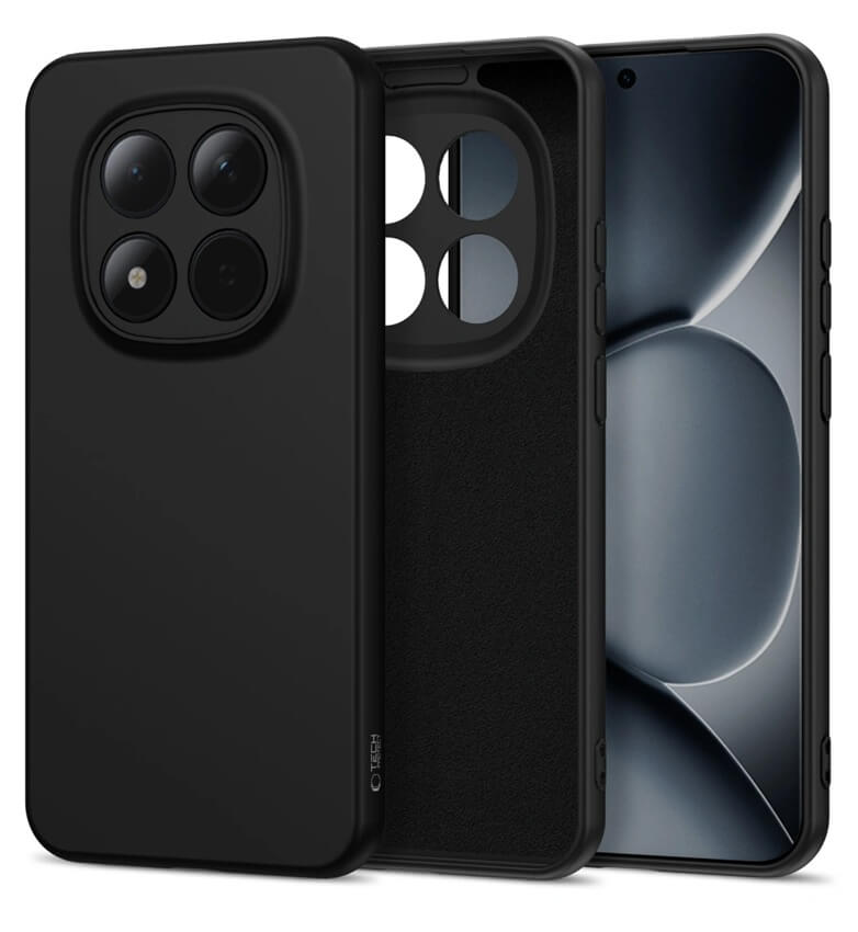 Силиконов Калъф за Xiaomi Redmi Note 15 Pro 5G, Tech-Protect Icon Soft Case, Черен (2)