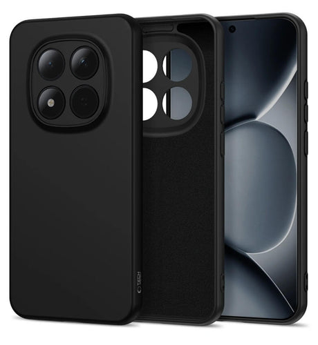 Силиконов Калъф за Xiaomi Redmi Note 15 Pro 5G, Tech-Protect Icon Soft Case, Черен (2)