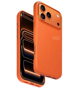 Magsafe Калъф за iPhone 17 Pro Max, HDD Diving Leather Mag Case, Оранжев