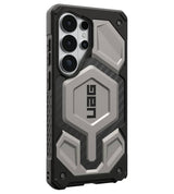 MagSafe Противоударен Калъф за Samsung S26 Ultra, UAG Monarch Pro Carbon Fiber Case Tiatanium, Сив (2)