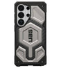 MagSafe Противоударен Калъф за Samsung S26 Ultra, UAG Monarch Pro Carbon Fiber Case Tiatanium, Сив