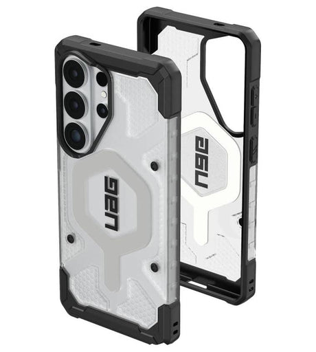 Magsafe Противоударен Калъф за Samsung S26 Ultra, UAG Pathfinder Clear Case Ice/Silver, Сив (3)
