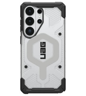 Magsafe Противоударен Калъф за Samsung S26 Ultra, UAG Pathfinder Clear Case Ice/Silver, Сив
