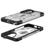 Magsafe Противоударен Калъф за Samsung S26 Ultra, UAG Pathfinder Clear Case Ice/Silver, Сив (7)