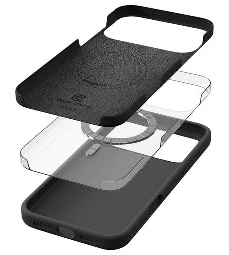 Magsafe Силиконов Калъф за iPhone 17 Pro, Crong Color Cover Magnetic Case, Оранжев (4)
