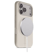 Magsafe Силиконов Калъф за iPhone 17 Pro, Crong Color Cover Magnetic Case, Бежов
