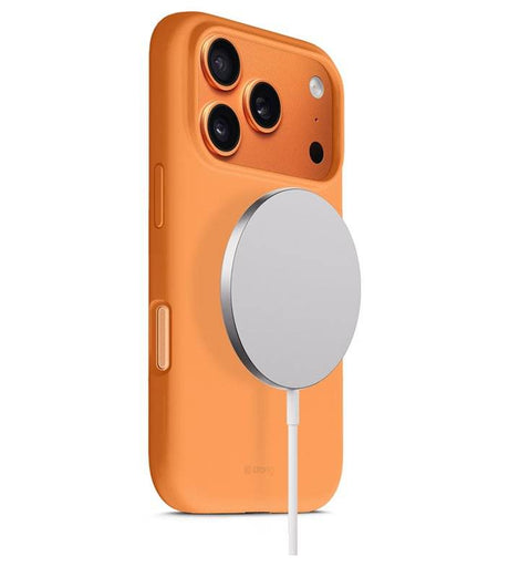 Magsafe Силиконов Калъф за iPhone 17 Pro, Crong Color Cover Magnetic Case, Оранжев